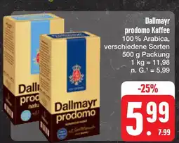 E-Center Dallmayr prodomo kaffee Angebot