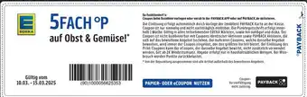 E-Center Edeka 5fach °p auf obst & gemüse! Angebot