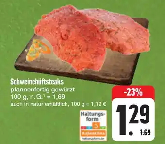 E-Center Schweinehüftsteaks Angebot