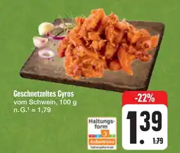 E-Center Geschnetzeltes gyros Angebot