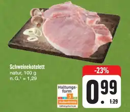 E-Center Schweinekotelett Angebot