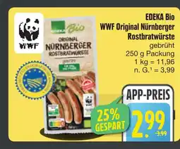 E-Center Edeka bio wwf original nürnberger rostbratwürste Angebot