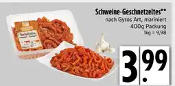 Edeka Metzgerfrisch schweine-geschnetzeltes Angebot