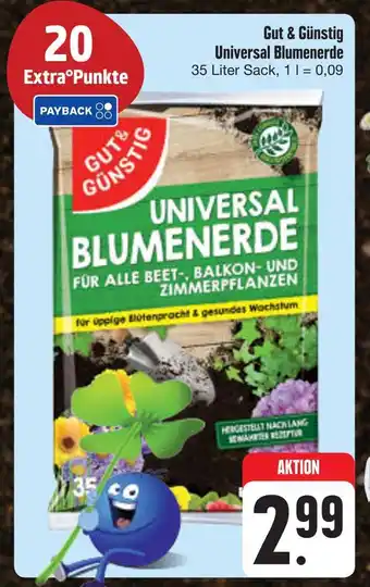 E-Center Gut & günstig universal blumenerde Angebot