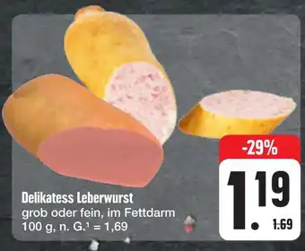 E-Center Delikatess leberwurst Angebot