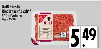 Edeka Gut&günstig rinderhackfleisch Angebot