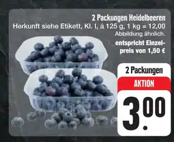 E-Center Heidelbeeren Angebot