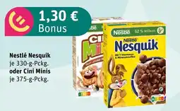 boni Center Nestlé nesquik oder cini minis Angebot