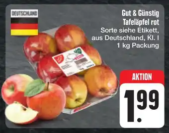 E-Center Gut & günstig tafeläpfel rot Angebot