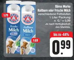 E-Center Bären marke haltbare oder frische milch Angebot