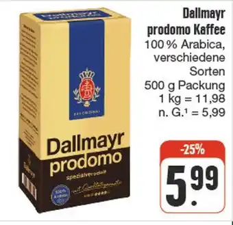 nah & gut Dallmayr prodomo kaffee Angebot