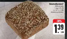 E-Center Dinkelvollkornbrot Angebot