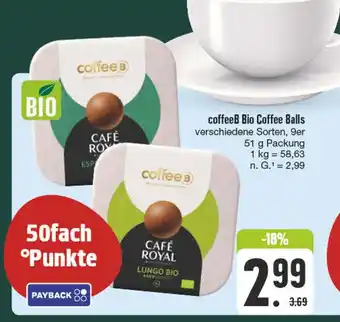 Edeka Coffeeb bio coffee balls Angebot