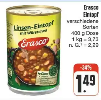 nah & gut Erasco linsen-eintopf mit würstchen Angebot