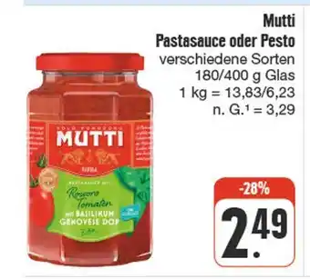 nah & gut Mutti pastasauce oder pesto Angebot