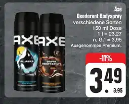 E-Center Axe deodorant bodyspray Angebot