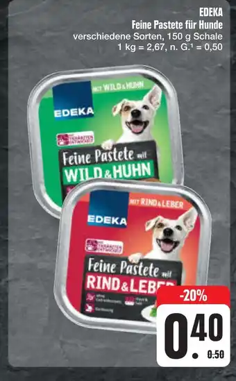 E-Center Edeka feine pastete für hunde Angebot