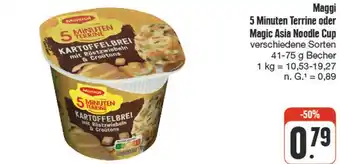 nah & gut Maggi 5 minuten terrine oder magic asia noodle cup Angebot