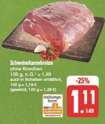 Edeka Haltungsform schweinekammbraten Angebot