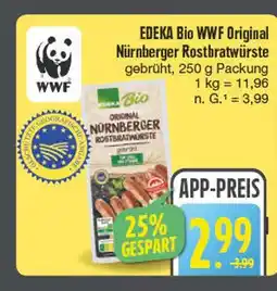 Edeka Edeka bio wwf original nürnberger rostbratwürste Angebot