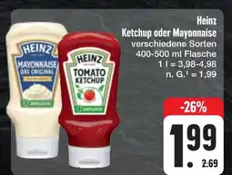 E-Center Heinz ketchup oder mayonnaise Angebot