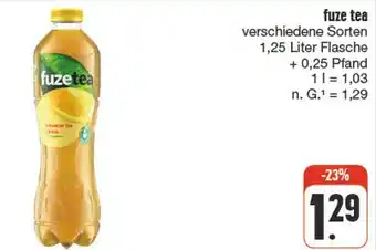 nah & gut Fuze tea schwarzer tee zitrone Angebot