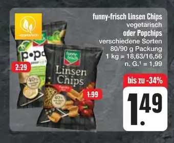 E-Center Funny-frisch linsen chips oder popchips Angebot