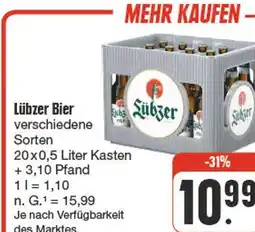 nah & gut Lübzer lübzer bier Angebot