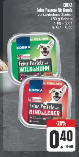 Edeka Edeka feine pastete für hunde Angebot