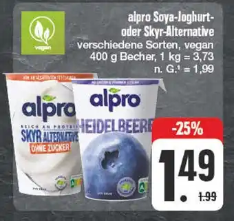 Edeka Alpro soya-joghurt oder skyr-alternative Angebot