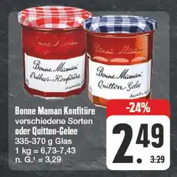 Edeka Bonne maman konfitüre verschiedene sorten oder quitten-gelee Angebot