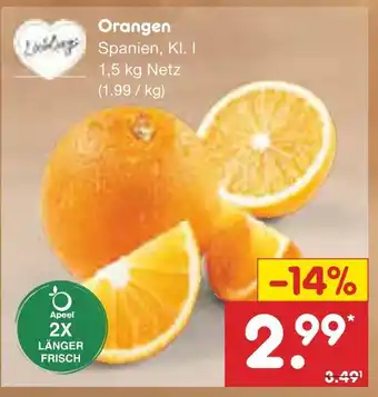 Netto Marken-Discount Apeel orangen Angebot