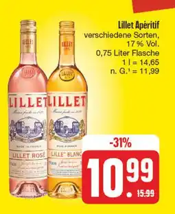 Edeka Lillet lillet rosé oder lillet blanc Angebot