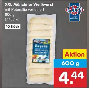 Netto Marken-Discount Wolf xxl münchner weißwurst Angebot