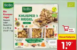 Netto Marken-Discount Biobio bio knusperriegel Angebot