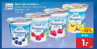 Netto Marken-Discount Gutes land obsti- oder schokighurt Angebot