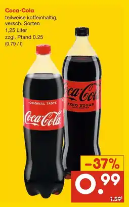 Netto Marken-Discount Coca-cola original taste oder zero sugar Angebot