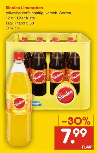 Netto Marken-Discount Sinalco limonaden Angebot