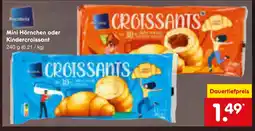 Netto Marken-Discount Milbona mini hörnchen oder kindercroissant Angebot