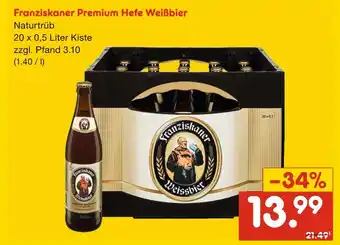 Netto Marken-Discount Franziskaner premium hefe weißbier Angebot