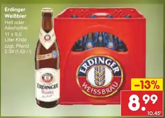 Netto Marken-Discount Erdinger weißbier Angebot