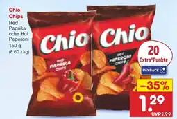 Netto Marken-Discount Chio chips red paprika oder hot peperoni Angebot