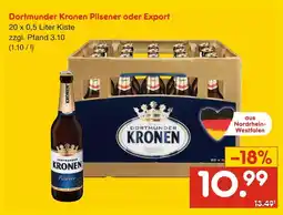 Netto Marken-Discount Dortmunder kronen pilsener oder export Angebot