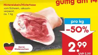 Netto Marken-Discount Garrel, niedersachsen hintereisbein/hinterhaxe Angebot