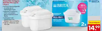 Netto Marken-Discount Brita wasserfilter-kartusche maxtra pro all-in-1 pack 2 Angebot