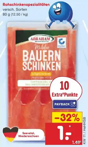 Netto Marken-Discount Abraham bauernschinken Angebot