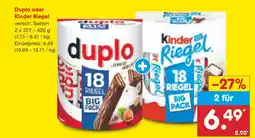 Netto Marken-Discount Duplo duplo oder kinder riegel Angebot