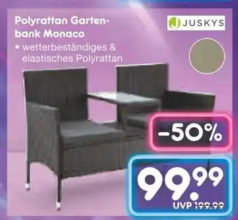 Netto Marken-Discount Juskys polyrattan gartenbank monaco Angebot