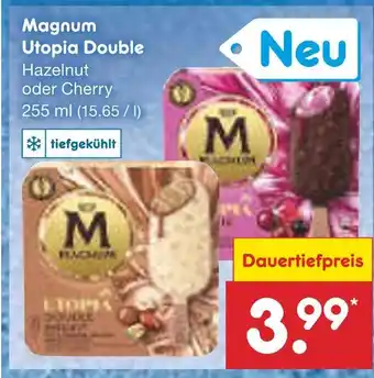 Netto Marken-Discount Magnum hazelnut oder cherry Angebot