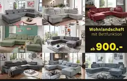 Kabs Polsterwelt Wohnlandschaft mit bettfunktion Angebot